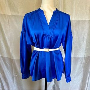 Laundry long sleeve silk blouse